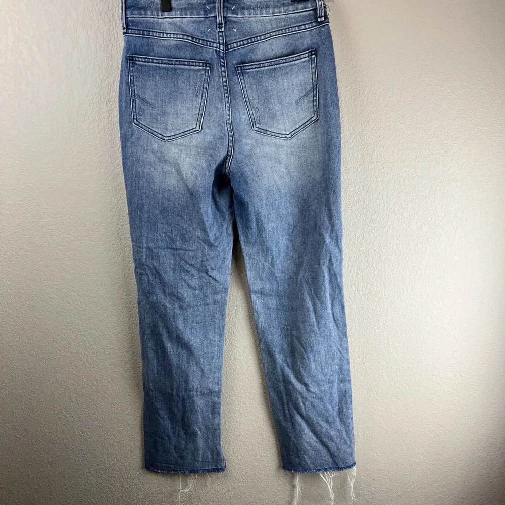 Habitual Jeans Women 26‎ Light Wash Distressed Pace Denim Straight Leg